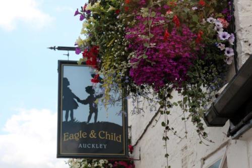 Eagle and Child sign Main St Auckley